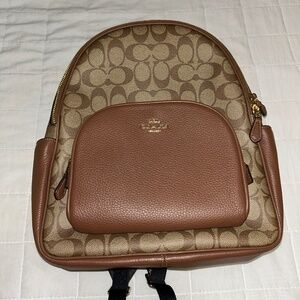 coach leather backpack
